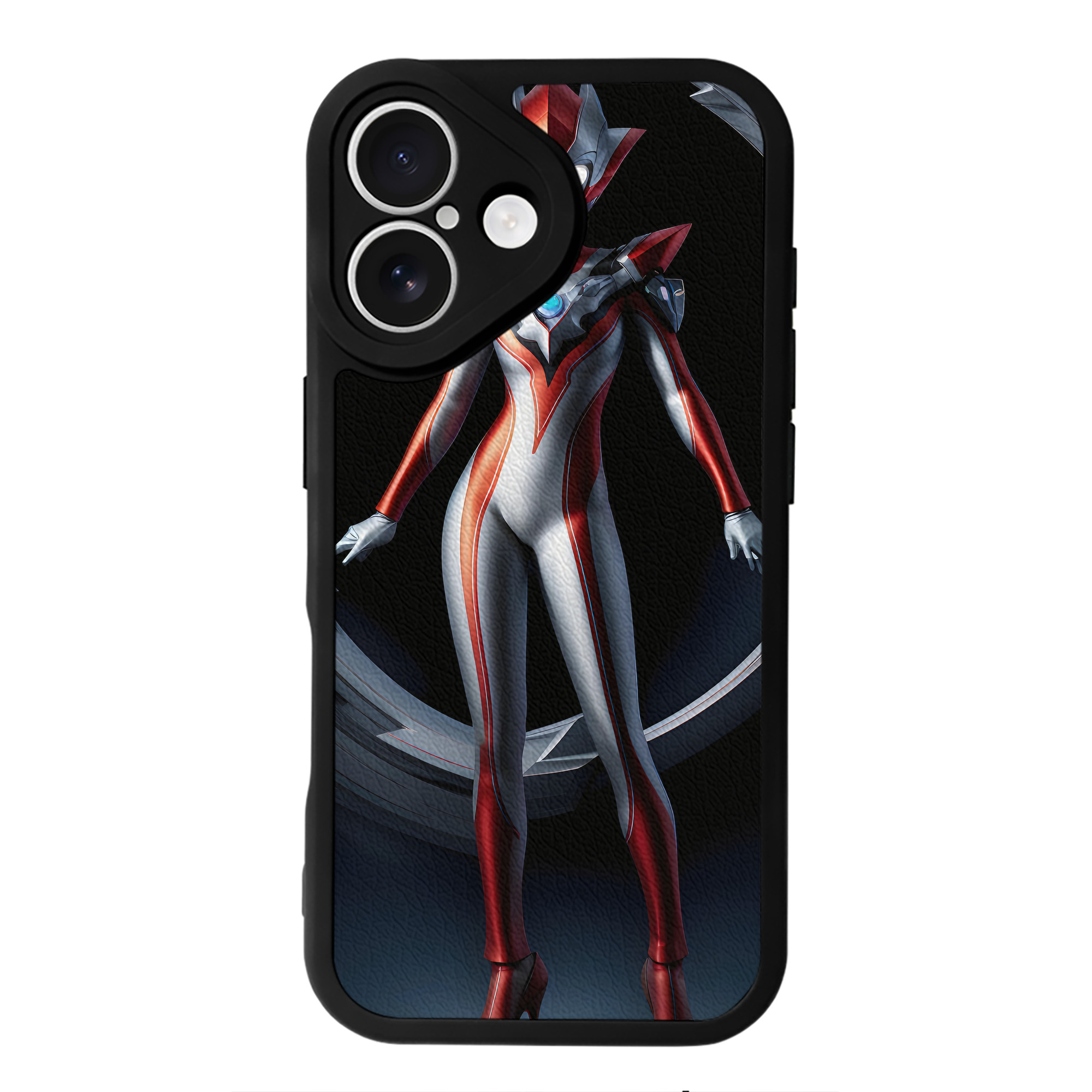 （画像用） ウルトラマン Ultraman 【iPhone 16シリーズ対応】シリコンスマホケース（レザー調） 材質：シリコン